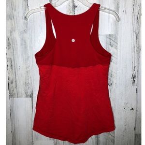 Lululemon Red Racerback Flowy Tank
